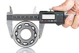 Vernier with bearing
