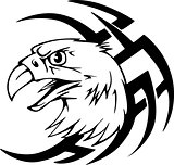Predator eagle head tattoo