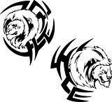 Predator lion head tattoos