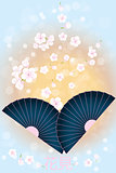 Japanese Background - Stock Illustration