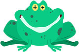 Green Frog Smiling