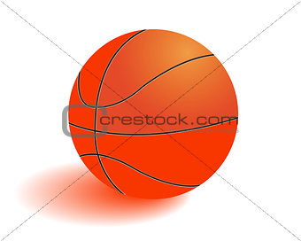 Ball for playing basketball