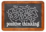positive thinking word cloud