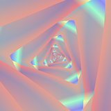 Triangular Labyrinth in Pink and Blue