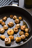 Pan sauteed mushrooms