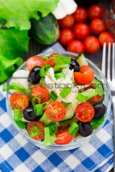 Fresh vegetable salad