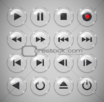 Media player buttons