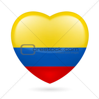 Heart icon of Colombia