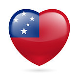 Heart icon of Samoa