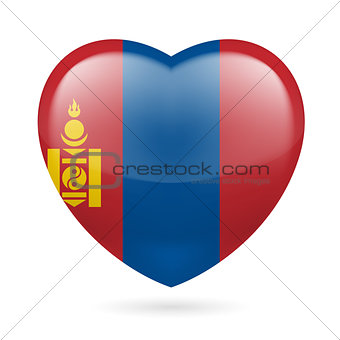 Heart icon of Mongolia