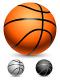 Basketball balls.
