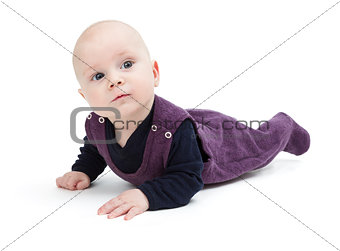 toddler isolated on floor