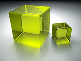 green cubes