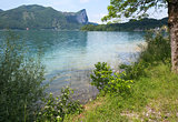 Mondsee  summer lake (Austria).