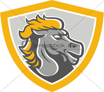 Bronco Horse Head Shield