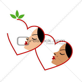Logo for skin tanning