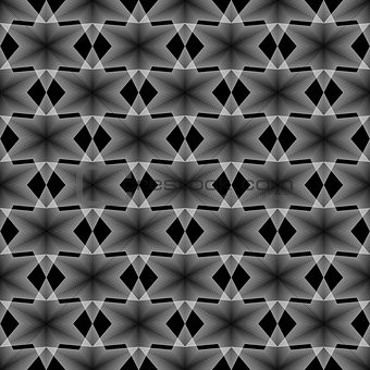 Design seamless monochrome geometric latticed pattern