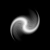 Design monochrome swirl motion background