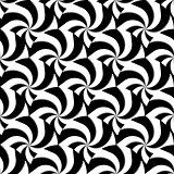 Design seamless monochrome vortex twisting pattern
