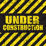 Grunge under construction background