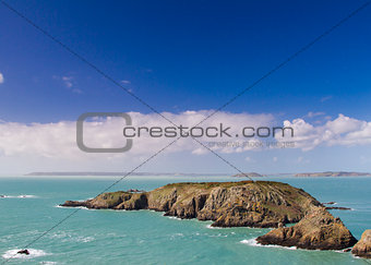 Coastal scene on the Channel Islands