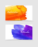 Watercolor design cards