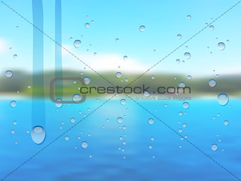 blurred summer background