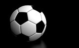 Soccer Ball Black Background