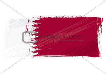 Grunge Qatar flag