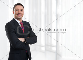 young happy smiling business man