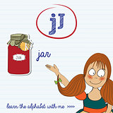 alphabet worksheet of the letter j