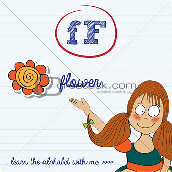 alphabet worksheet of the letter f