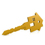 House key isolated 