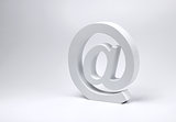E-mail @ sign block letter symbol