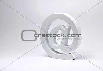 E-mail @ sign block letter symbol