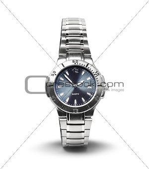 Men's wrist watch isolated