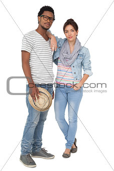 Full length portrait of a cool young couple