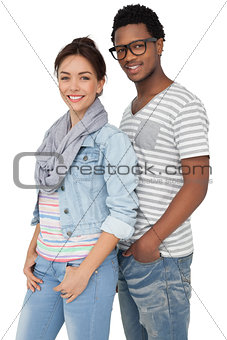 Portrait of a smiling cool young couple