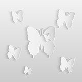 Paper Butterflies Illustration
