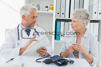 Senior woman visiting doctor