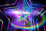 Digitally generated star laser background
