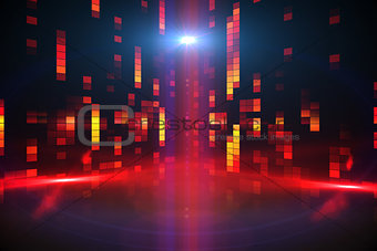 Digitally generated disco background