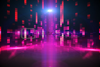Digitally generated disco background