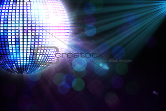 Digitally generated disco ball