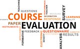 word cloud - course evaluation