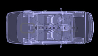 X-ray concept car. Top view