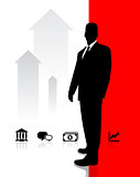 Businessman with Icons
