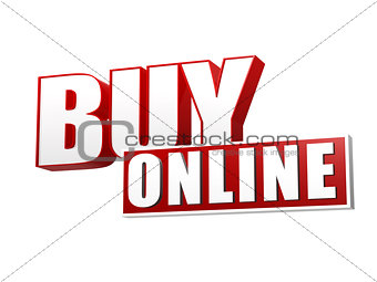 buy online in 3d letters and block