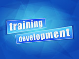 training development, flat design