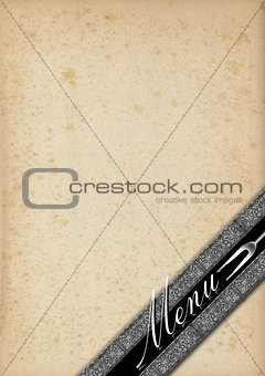 Menu Template - Old Paper and Silver